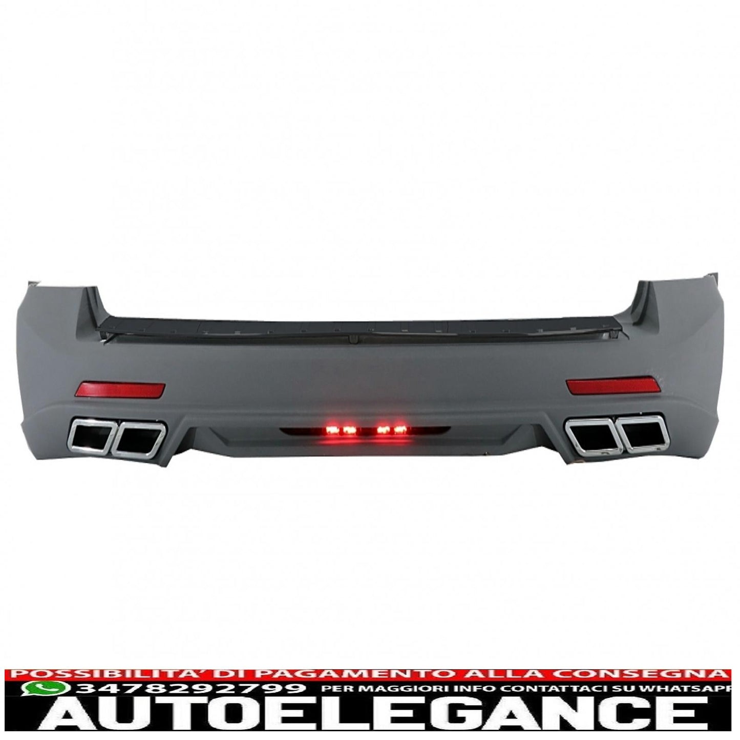 rear bumper suitable for vw transporter multivan caravelle t5 and t5.1 facelift (2003-2015) sportline design
