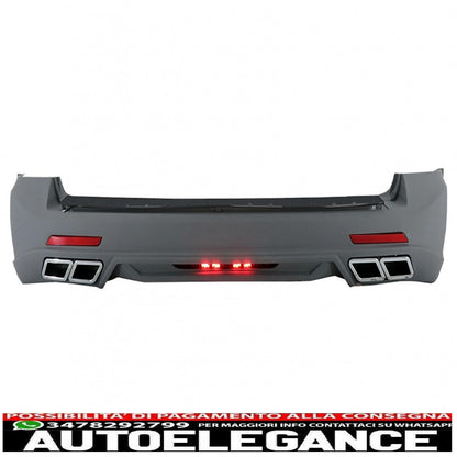 rear bumper suitable for vw transporter multivan caravelle t5 and t5.1 facelift (2003-2015) sportline design