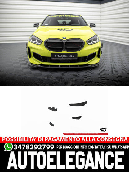 PARAURTI ANTERIORE IN FIBRA DI CARBONIO (CANARDS) ADATTO PER BMW 1 F40 M-PACK/ M135I