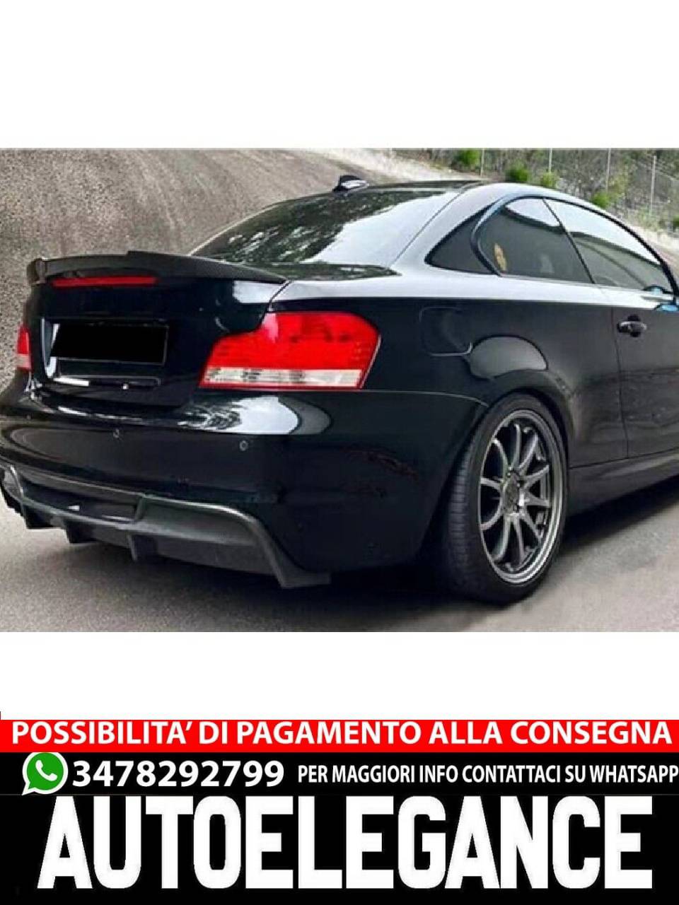 SPOILER adatto per BMW 1 E82 E88 2007-11 Coupe Cabrio