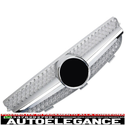griglia sport griglia radiatore adatto per mercedes w209 clk argento + cromo-mostra il titolo originaletesto originalegrill sport kühlergrill passt für mercedes w209 clk silber + chrom