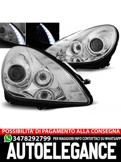 CHROME HEADLIGHTS for MERCEDES R171 SLK 04-11 