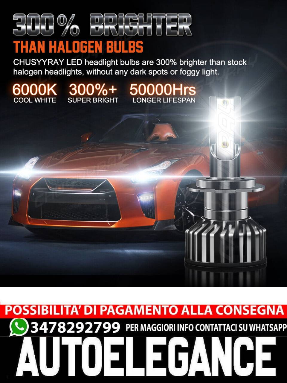 For Mazda 5 2007 2008 2009 -4x 9005 H7 LED Headlight H11 Fog Light Bulbs 6pcs 