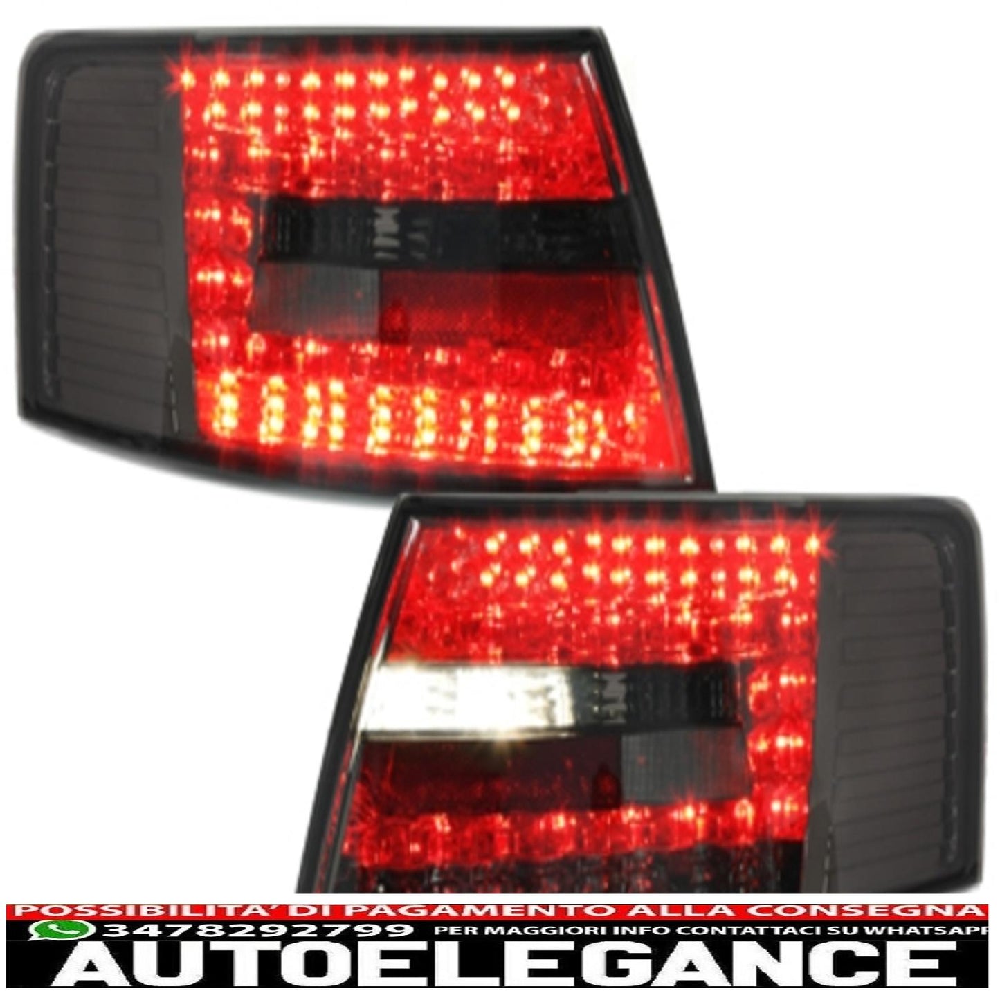 led rear lights suitable for audi a6 4f lim. 04-08 smoke - ra19els