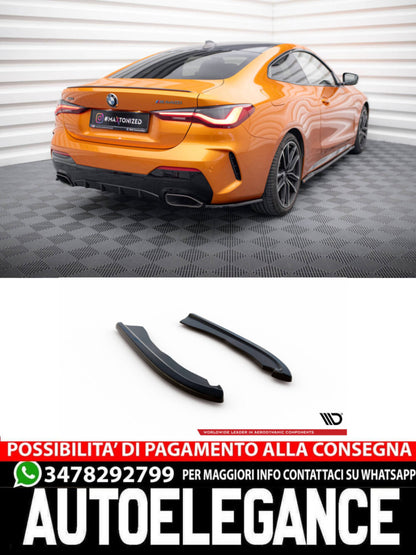 SPLITTER LATERALI POSTERIORI ADATTO COMPATIBILE PER V.1 BMW M440I G22  (2020 - )