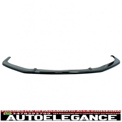 Additional spoiler lip for front bumper suitable for VW Transporter T6 Sportline (2015-up) glossy black