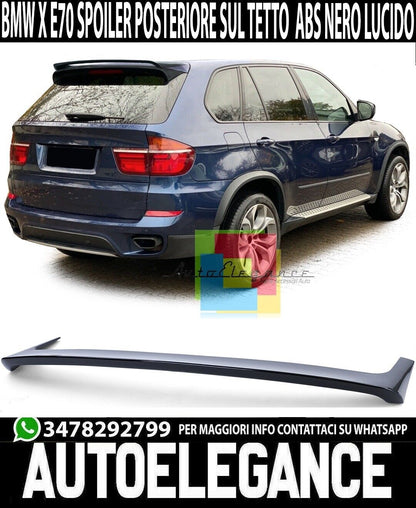 Spoiler sul tetto Spoiler posteriore sportivo nero lucido adatto per BMW X5 E70