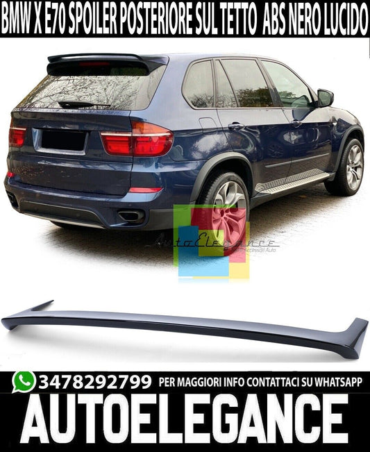 Spoiler sul tetto Spoiler posteriore sportivo nero lucido adatto per BMW X5 E70