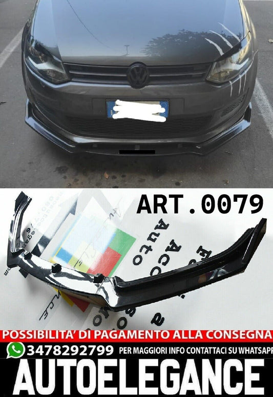 3 PIECE FRONT SPLITTER SUITABLE FOR VW POLO 6R SPORTY LOOK