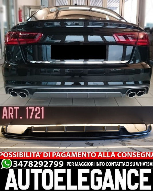 DIFFUSER SUITABLE FOR AUDI A6 4G C7 2015-2018 STANDARD LOOK S6 SPORT DESIGN
