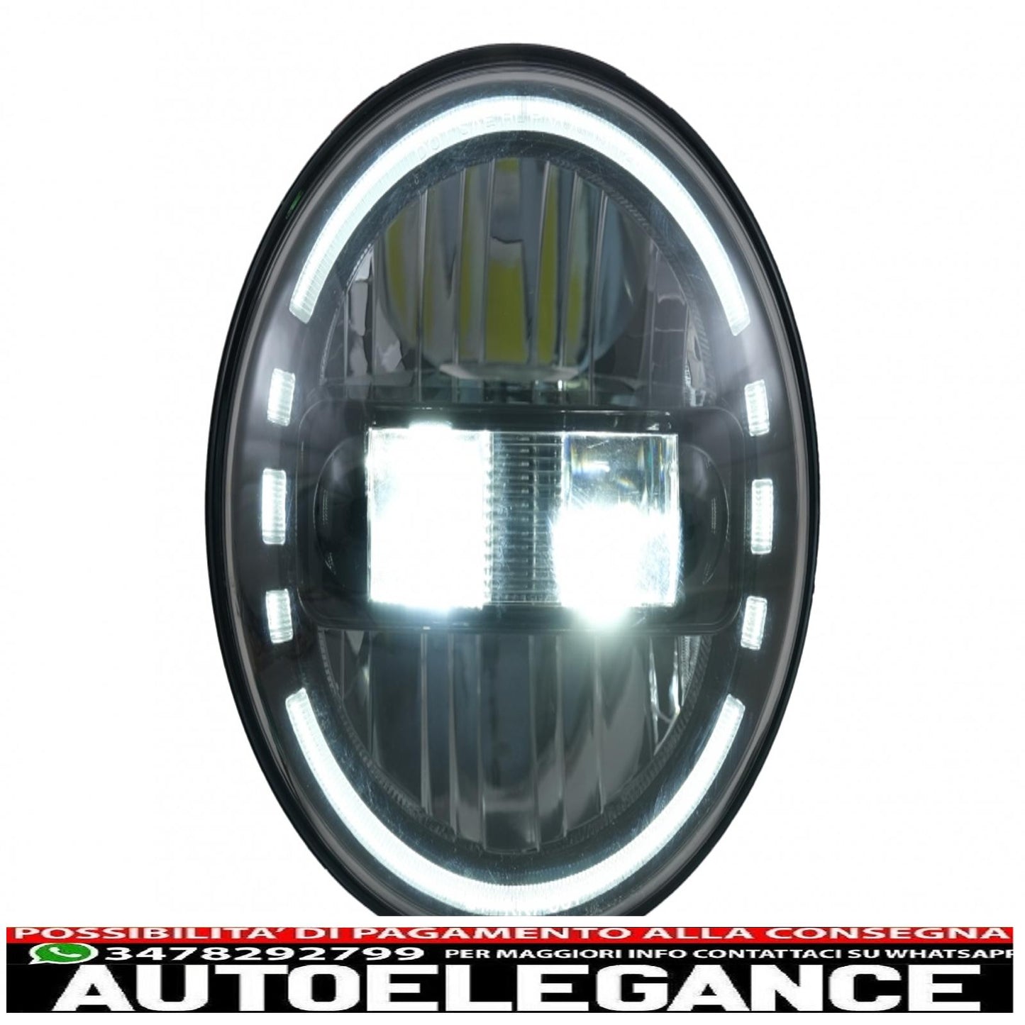 Fari a led Cree da 7 pollici angel eye halo drl adatto per Jeep Wrangler JK TJ LJ JL Land Rover Defender Mercedes W463