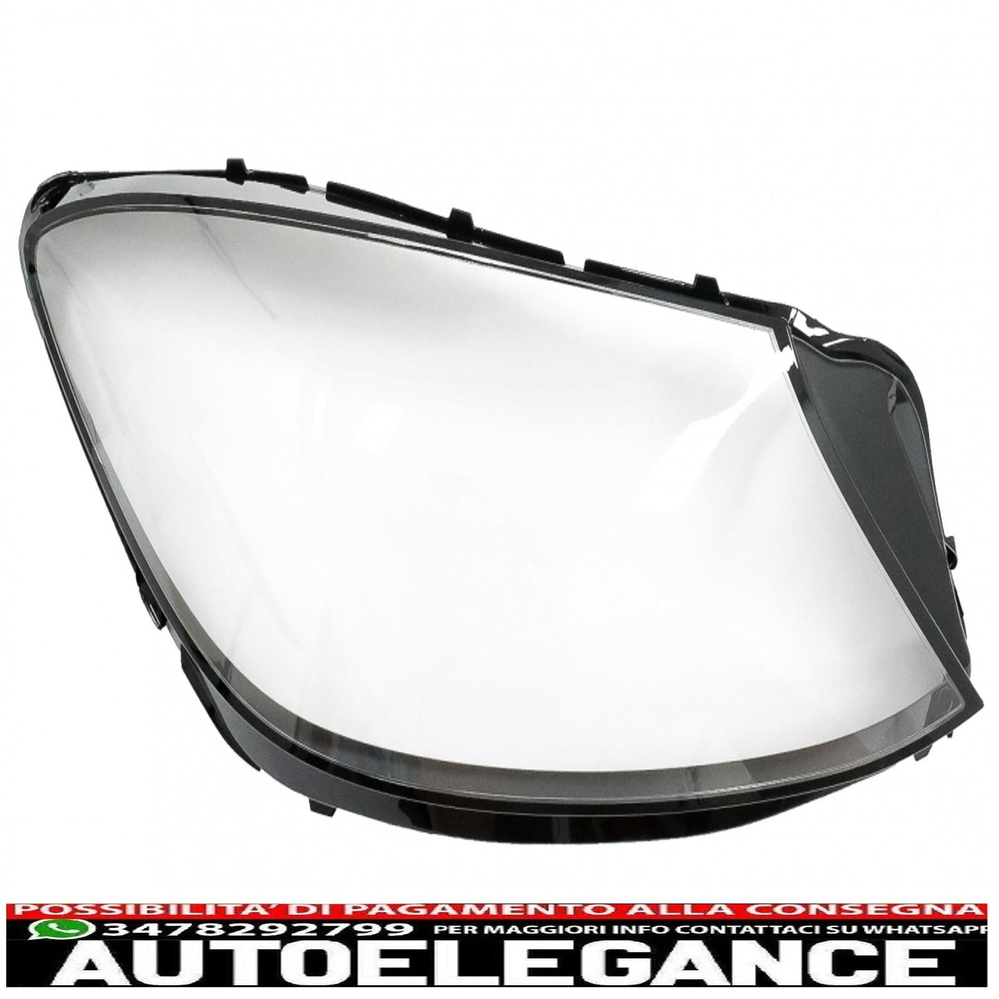 headlight lenses suitable for mercedes s class w222 restyling (2017-2020) clear 