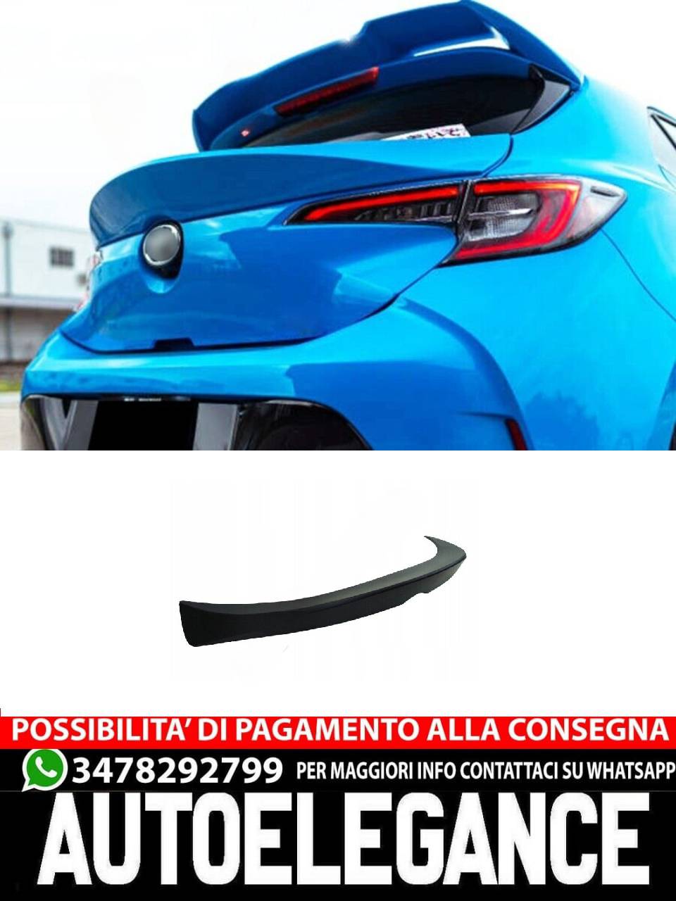 SPOILER DE ARRANQUE adatto per Toyota Corolla 2018+