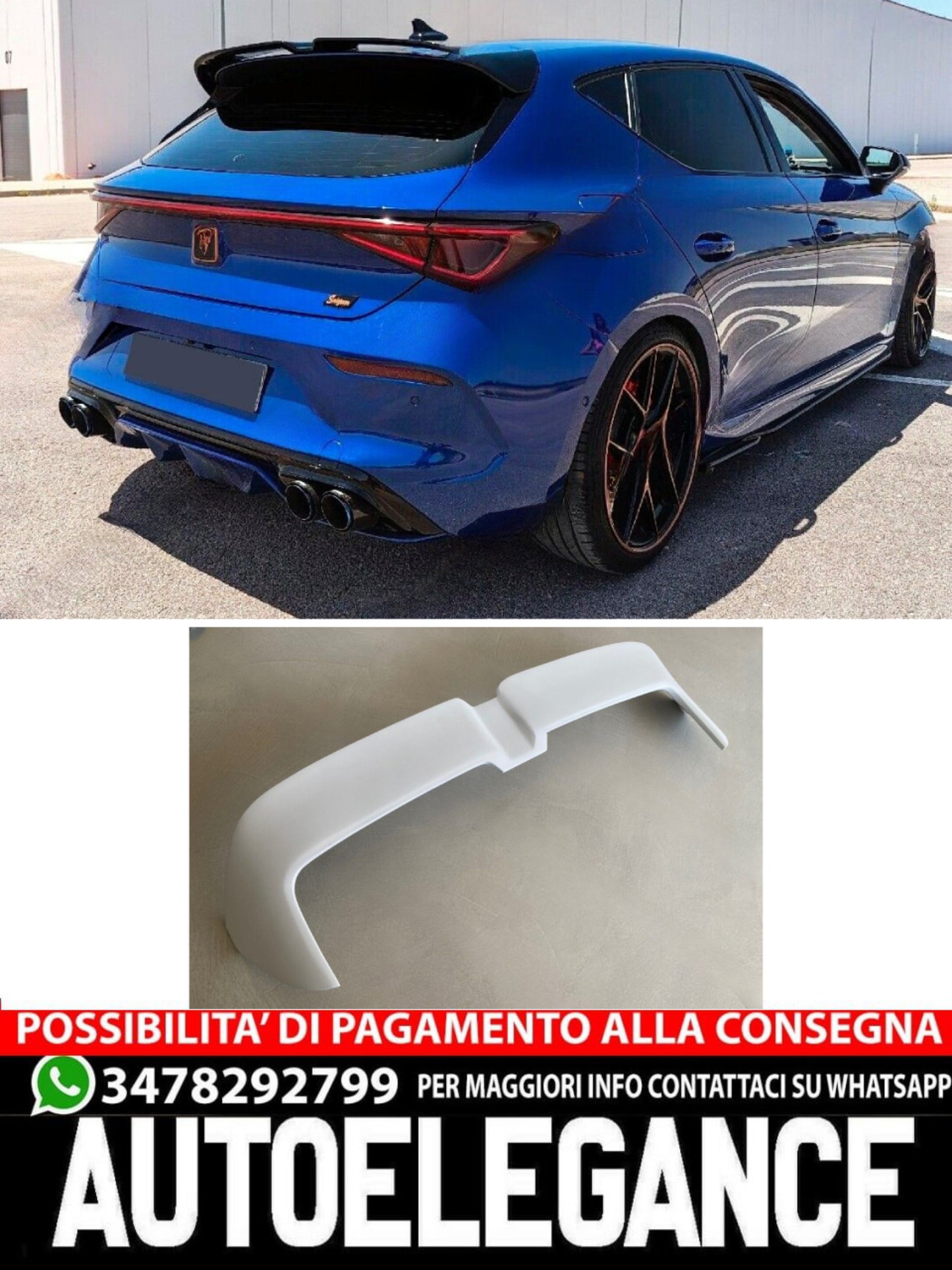DIFFUSORE ADATTO PER AUDI A3 8V S-LINE BERLINA / CABRIO 2016-2020
