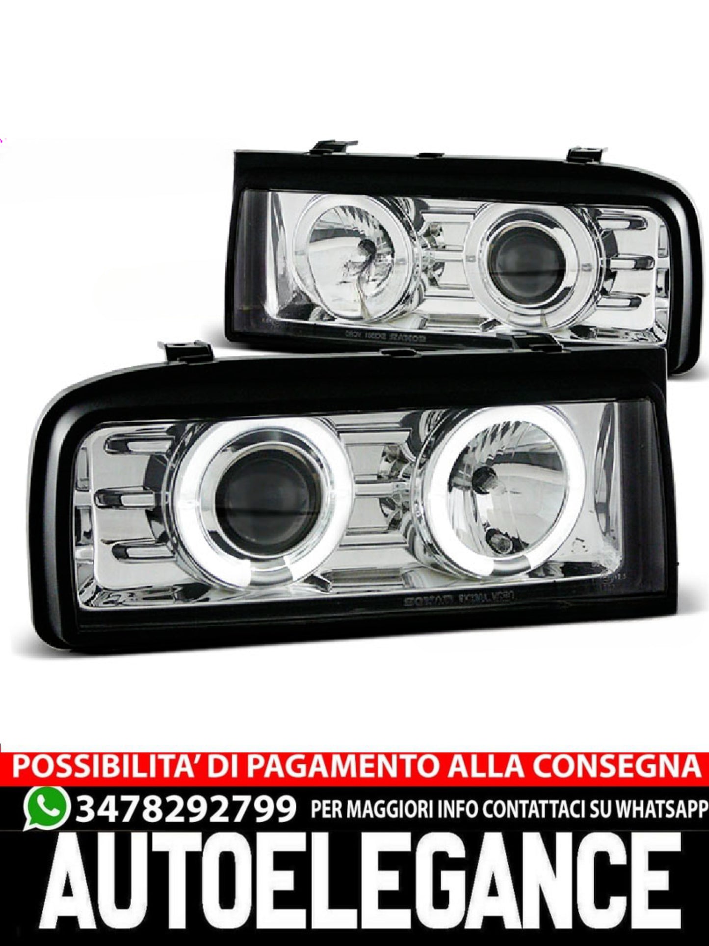 FARI ANGEL EYES CROMATI ADATTI COMPATIBILI PER VW CORRADO 88-95