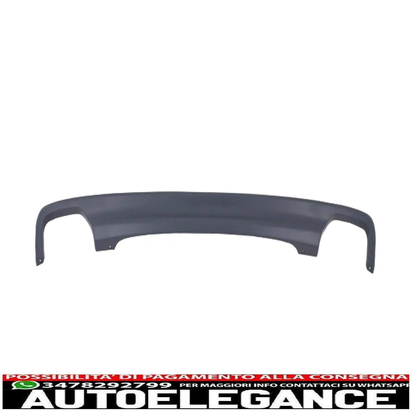 diffusore d'aria a doppia uscita adatto per bmw f10 f11 berlina touring serie 5 (2011-2017) 550i design con terminali di scarico design quadrato