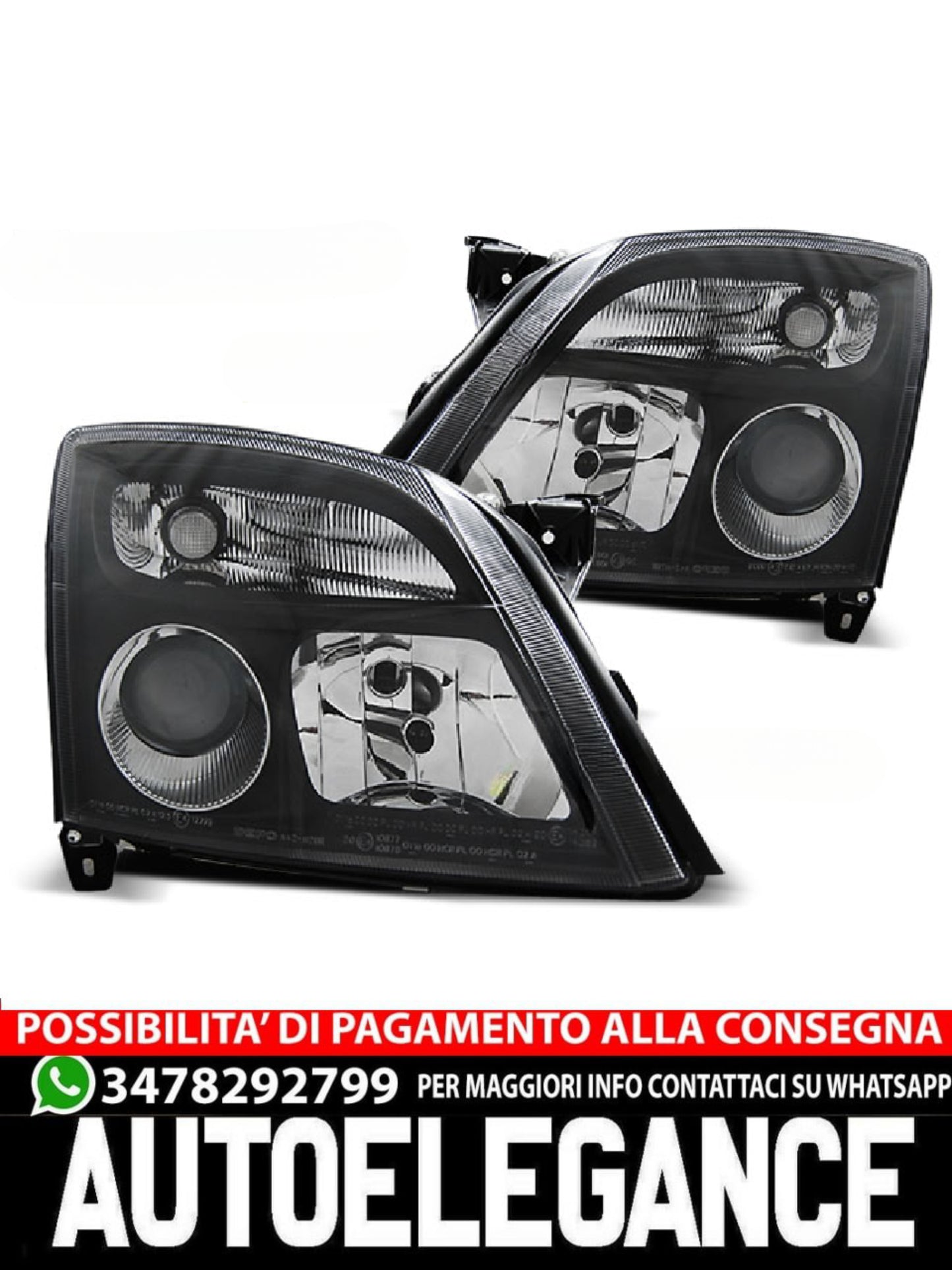 HEADLIGHTS SUITABLE FOR OPEL VECTRA C 04.02-08.05 BLACK 