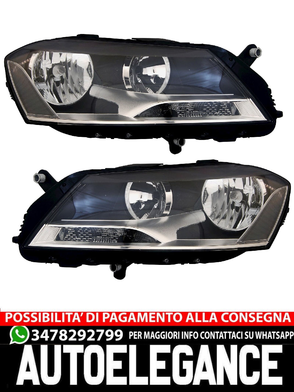 Set fari per VW Passat B7 2010-2014 36 H7 Attuatore alogeno LWR