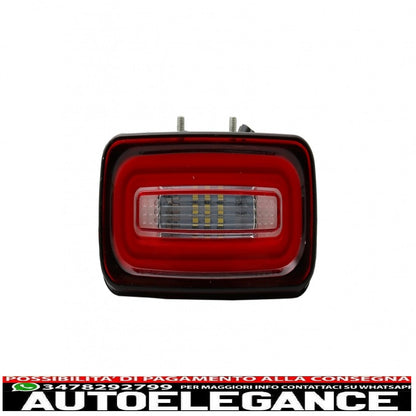 Barra luminosa per fendinebbia paraurti posteriore a LED adatta per mercedes classe G W463 (1989-2015) rosso trasparente AUTOELEGANCERICAMBI