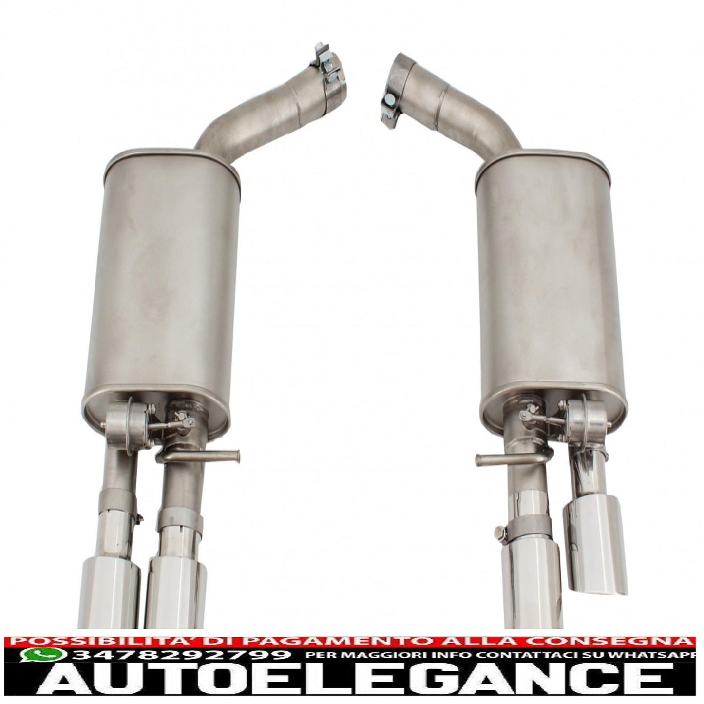 Full exhaust system suitable for Audi A7 4G (2010-2018) 2.5L/2.8L/2.0T/1.8T/3.0T petrol engine with Valvetronic 