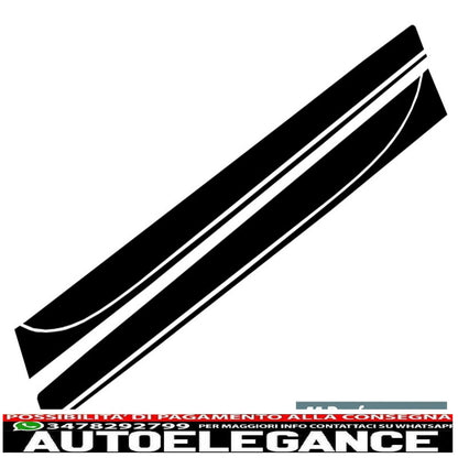 side decals matt black vinyl sticker suitable for BMW 3 series F30 F31 (2011-up) M-Performance design 