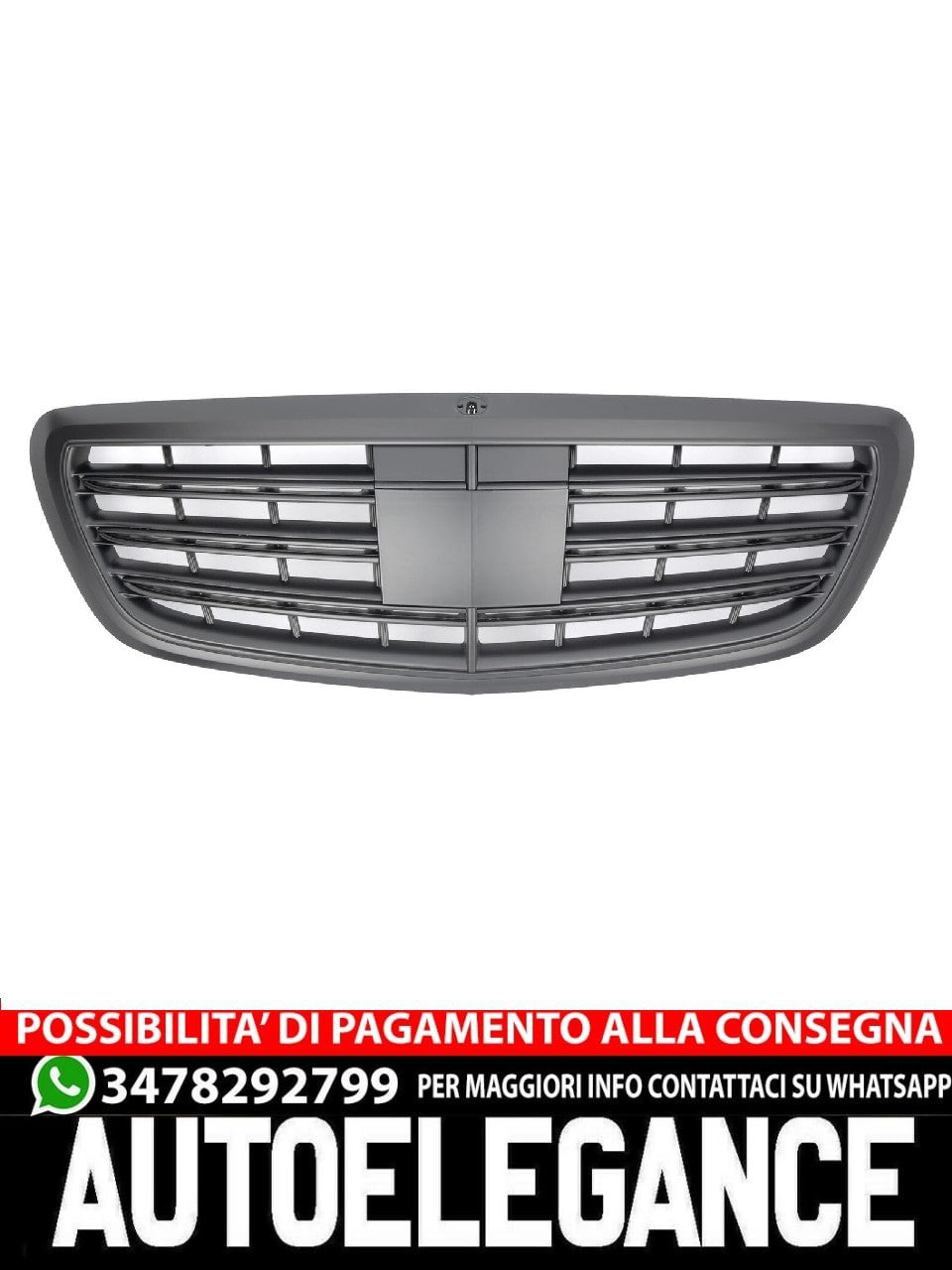 Sport Grille Grill Suitable for W222 S-Class Matt 