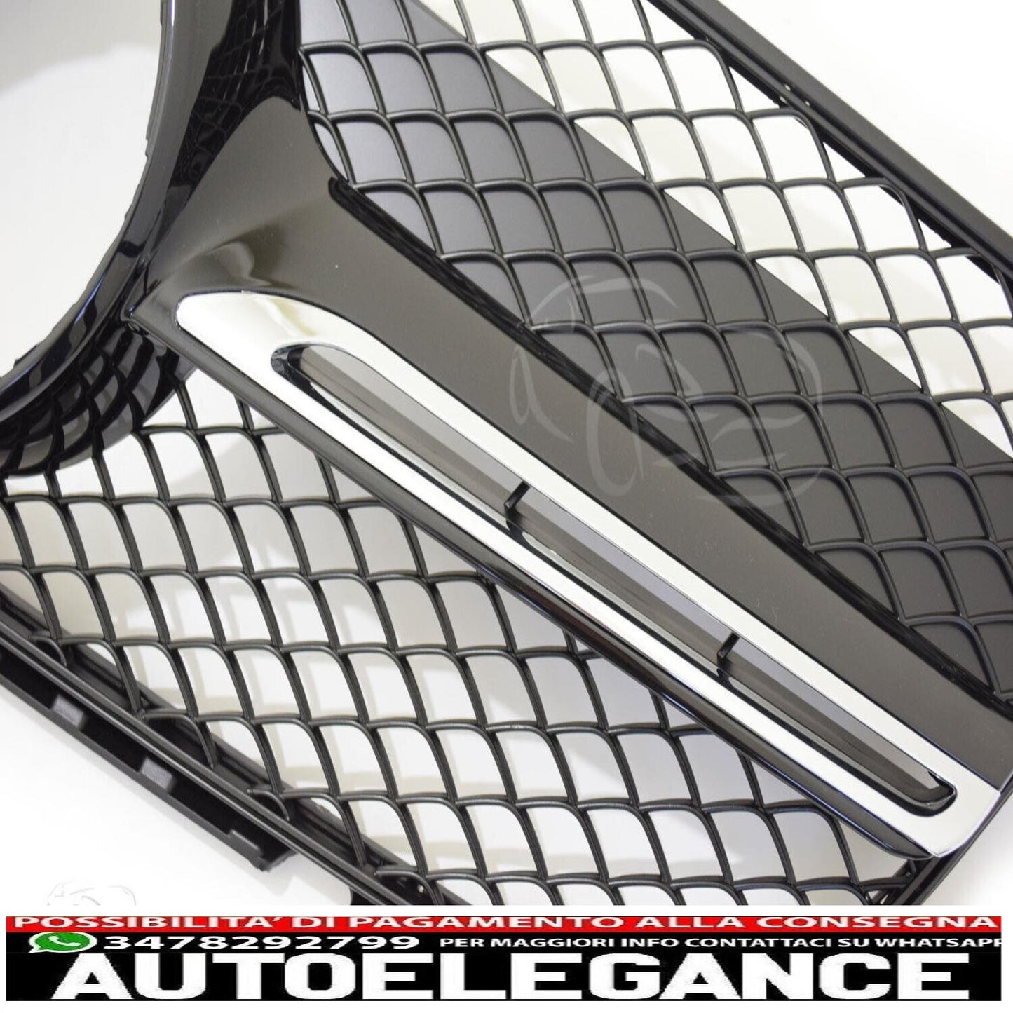 sports grill radiator grill suitable for mercedes x204 glk class chrome black optics - show original titleoriginal textgrill sport kühlergrill passt für mercedes