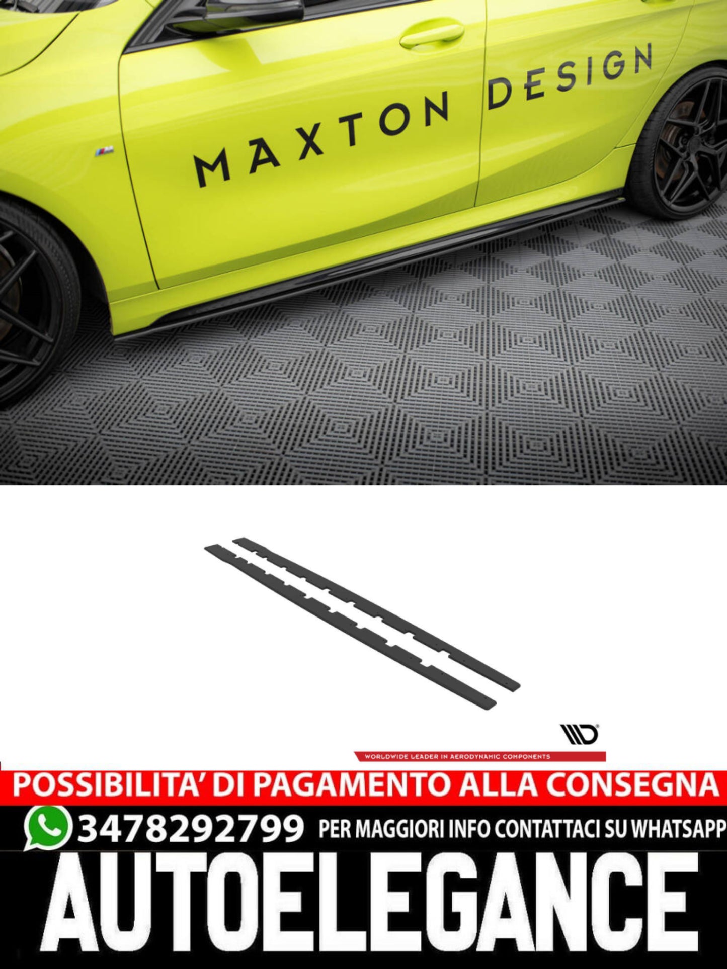 STREET PRO MINIGONNE LATERALI ADATTE PER BMW 1 F40 M-PACK / M135I  (2019 - )