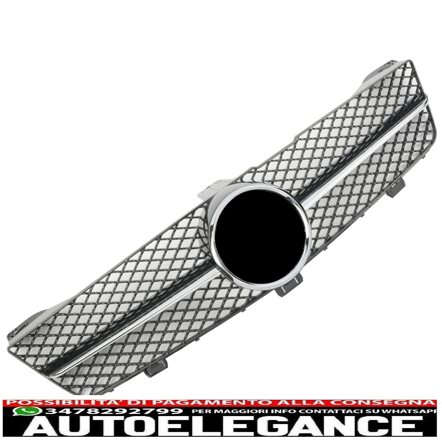 Sport radiator grille for Mercedes W219 CLS 2008-2010 black chrome