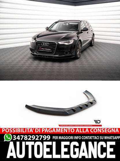 SPLITTER ANTERIORE adatto compatibile per V.3 AUDI A6 C7 (2011 - 2014)