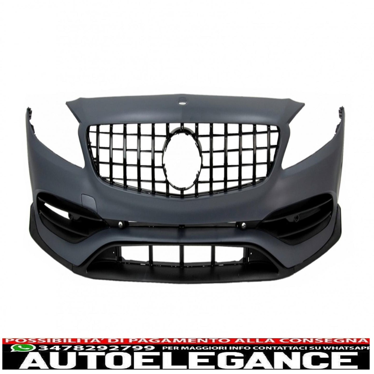 complete body kit with grille suitable for mercedes a-class w176 (2012-2018) restyling a45 design 