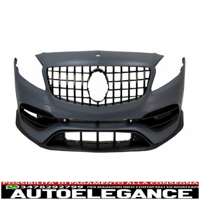 complete body kit with grille suitable for mercedes a-class w176 (2012-2018) restyling a45 design 