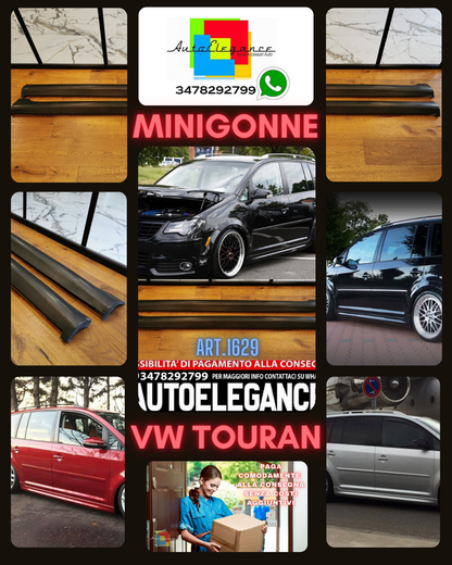 MINIGONNE ADATTE PER VW TOURAN 2003-2010 LOOK TUNING GREZZE DESIGN SPORTIVO