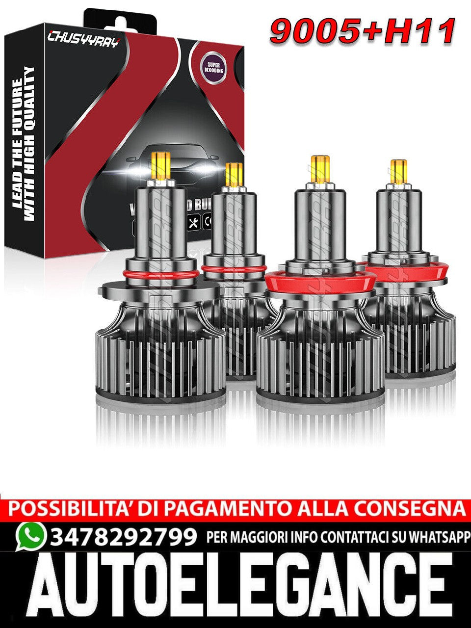 For Honda Accord 2008-2017 LE High/Low Beam Headlight Bulb Kit 