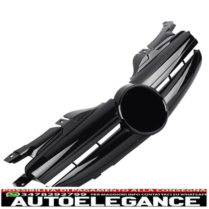 Griglia del radiatore sportiva per Mercedes R170 SLK nero lucido