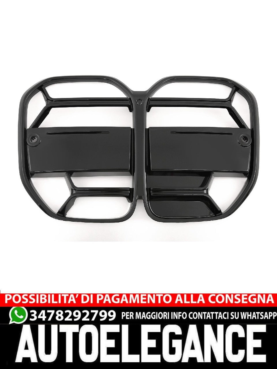 ADATTA PER BMW SERIE 4 G22 G23 GRIGLIA SPORTIVA CS NERO OPACO