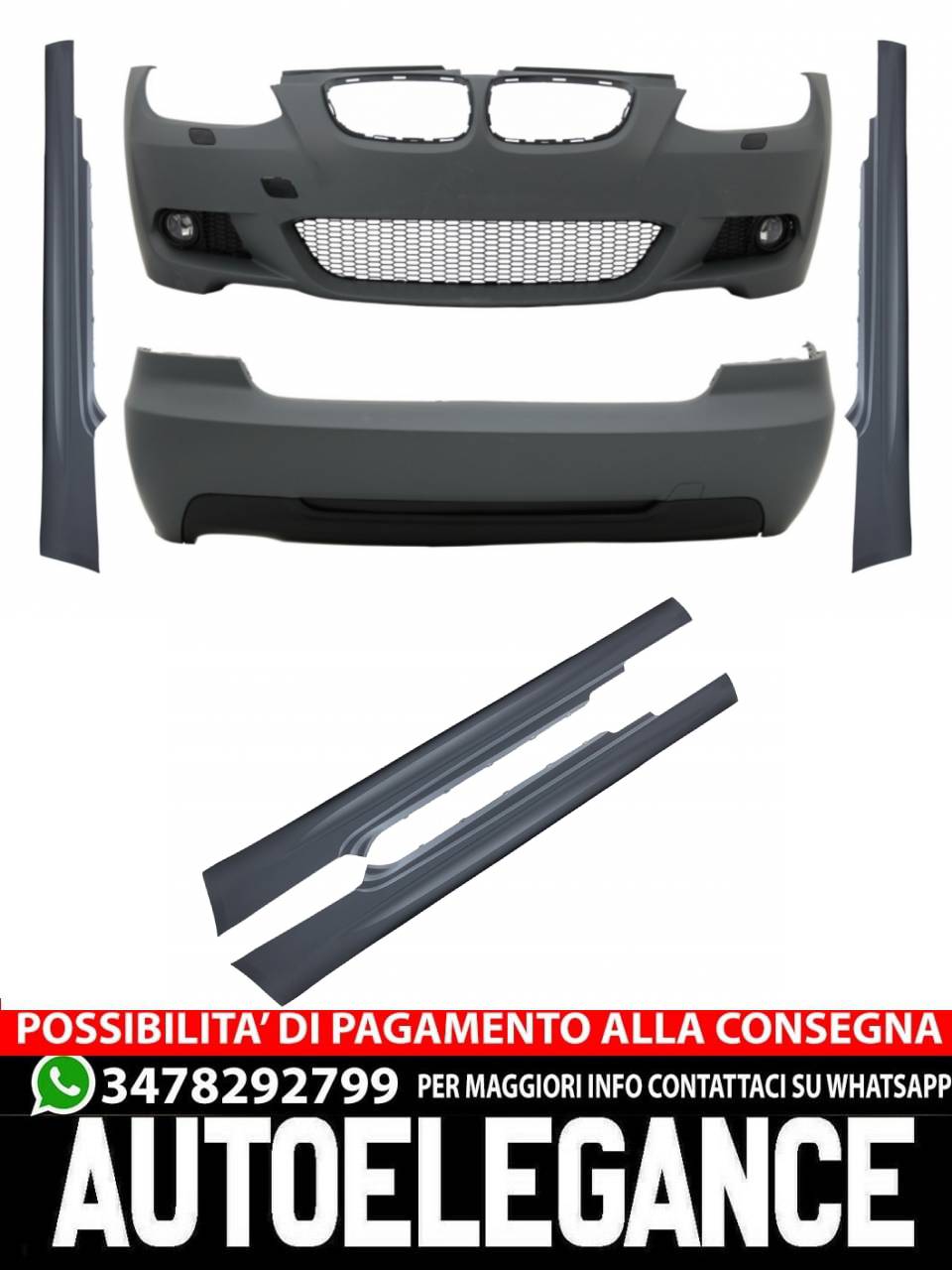Carrozzeria adatta per BMW Serie 3 E92 Coupé E93 Cabrio Non-LCI (2006-2009) AUTOELEGANCERICAMBI