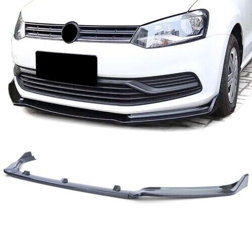 CUP spoiler anteriore labbro carbon look per VW Polo 6C 14-17 AUTOELEGANCERICAMBI