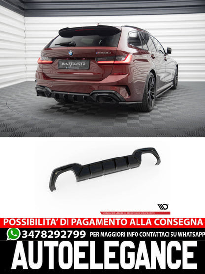 DIFFUSORE POSTERIORE ADATTO PER  BMW M340I G20 / G21 (PER AUTO CON GANCIO DI TRAINO) 2018-2022