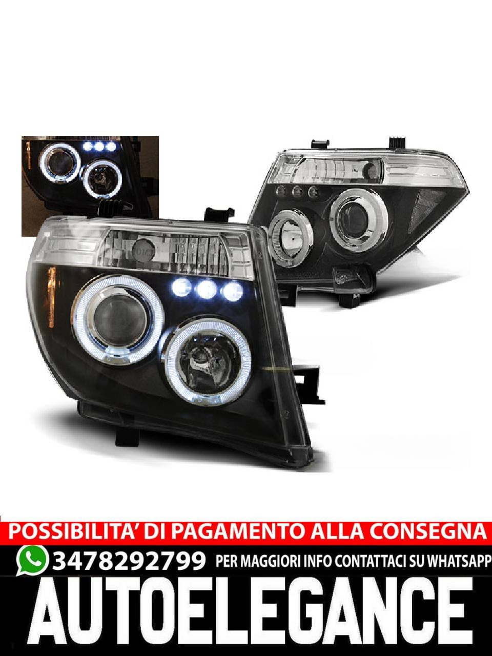 NISSAN NAVARA D40/PATHFINDER 05-10 ANGEL EYES NERO