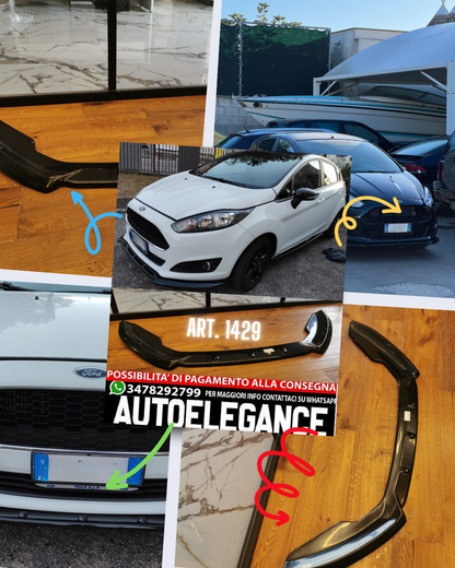 SPLITTER ADATTO PER FORD FIESTA MK7 FL 2012-2017 STANDARD LOOK NERO LUCIDO