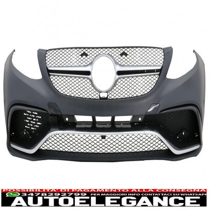 complete body kit suitable for mercedes gle w166 suv (2015-2018) black chrome