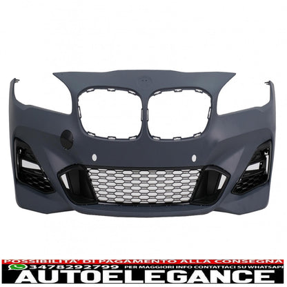 body kit suitable for bmw 2 series f45 lci active tourer (05.2017-12.2019) m-technik design double outlet for single exhaust