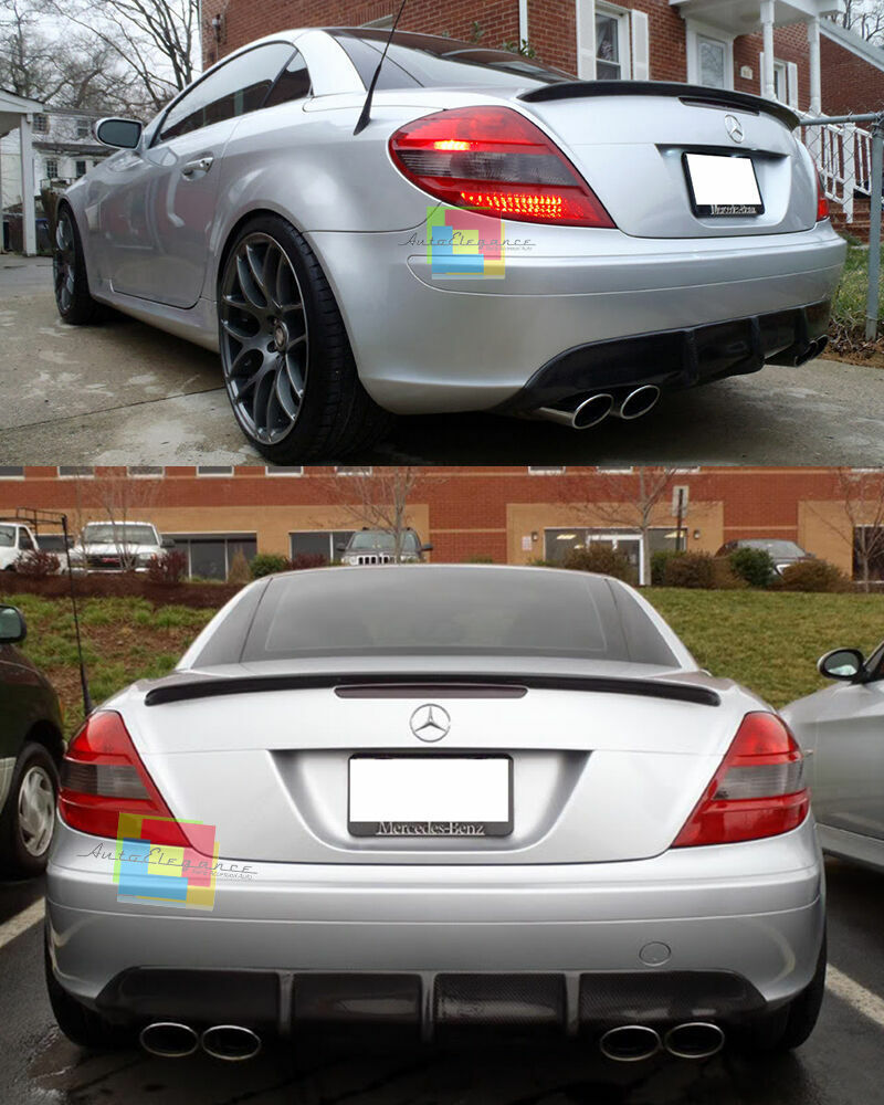 REAR HOOD SPOILER MERCEDES SLK R171 04-11 FOR AMG LOOK 