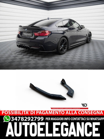 SPLITTER LATERALI POSTERIORI adatto per V.1 BMW 4 GRAN COUPE M-PACK F36  (2014 - 2021)