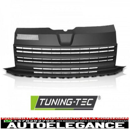 griglia nera opaca per vw t6 15-19