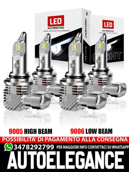 For Freightliner Columbia 2005-2016 2017 LED Headlight Hi/Lo Lights Bulbs 4PCS