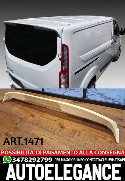 SPOILER TETTO ADATTO PER FORD TRANSIT CUSTOM 2012+ LOOK GREZZO DESIGN SPORTIVO
