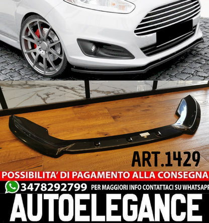 SPLITTER SUITABLE FOR FORD FIESTA MK7 FL 2012-2017 STANDARD GLOSS BLACK