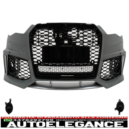Paraurti anteriore Audi A6 C7 4G Facelift 2015-2018 RS6 Look Griglia SRA